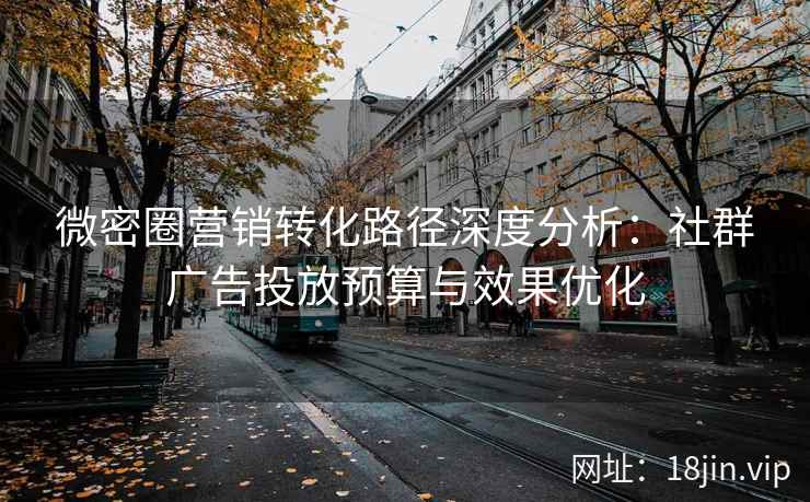 微密圈营销转化路径深度分析：社群广告投放预算与效果优化
